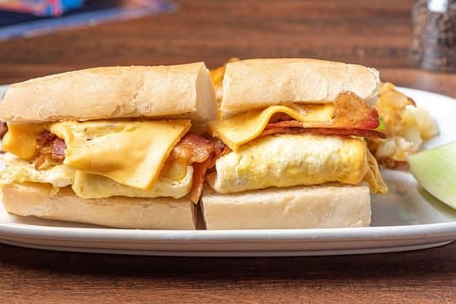 Breakfast Cuban Sandwich.